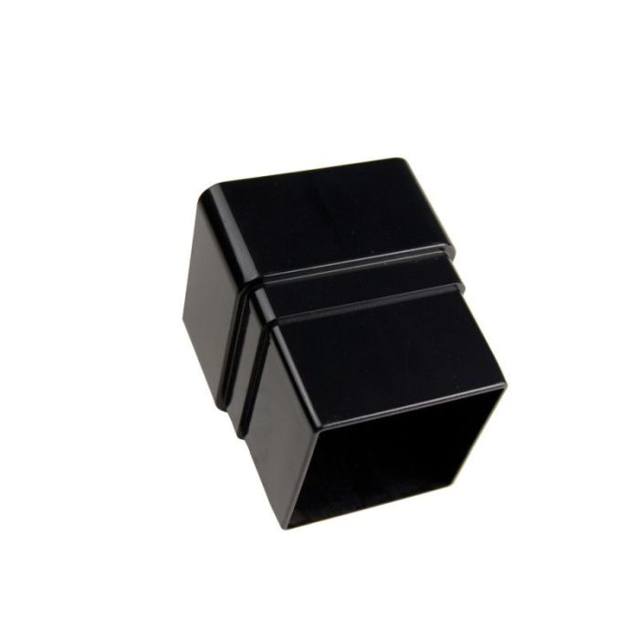 SWISH | GUTTERING | PIPE SOCKET | SQUARE | BLACK main product photo
