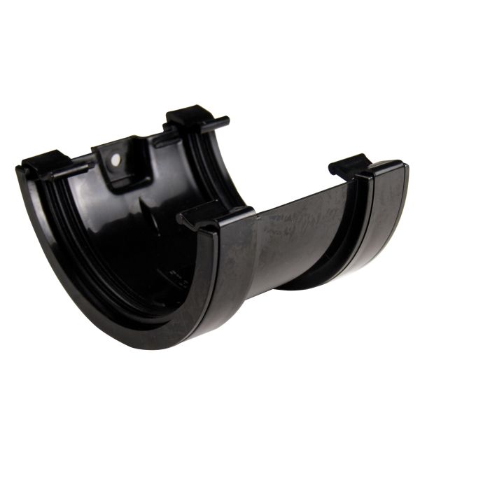SWISH | GUTTERING | UNION BRACKET | HALF ROUND | BLACK main product photo