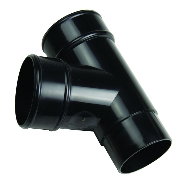 SWISH | GUTTERING | BRANCH | 112.5° | ROUND | BLACK main product photo