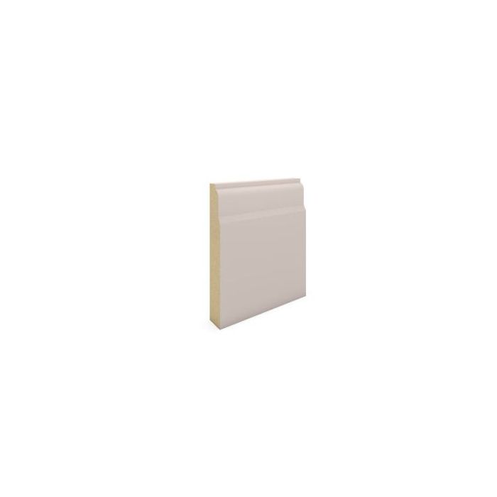 MDF PROFILES | SKIRTING | LAMBS TONGUE | 125MM | 119 X 18MM | PRIMED WHITE main product photo