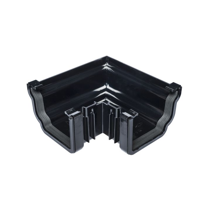 SWISH | GUTTERING | EXTERNAL ANGLE | 90° | OGEE | BLACK main product photo