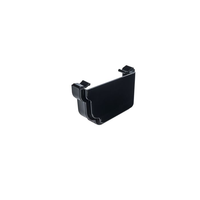 SWISH | GUTTERING | EXTERNAL STOP END | R/H | OGEE | BLACK main product photo