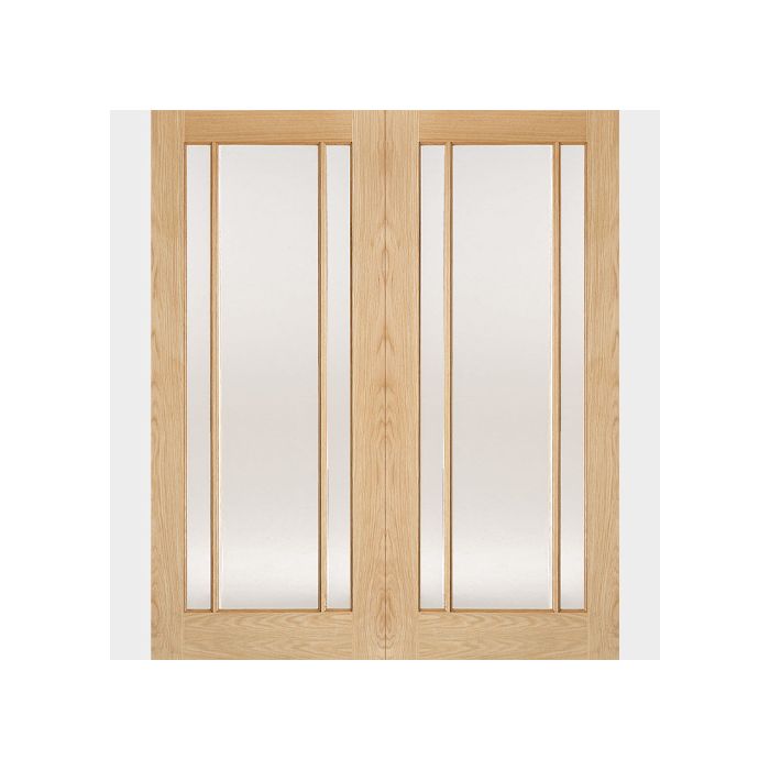 LPD | INTERNAL | LINCOLN | GLAZED 3L PAIRS | CLEAR | UNFINISHED | OAK main product photo