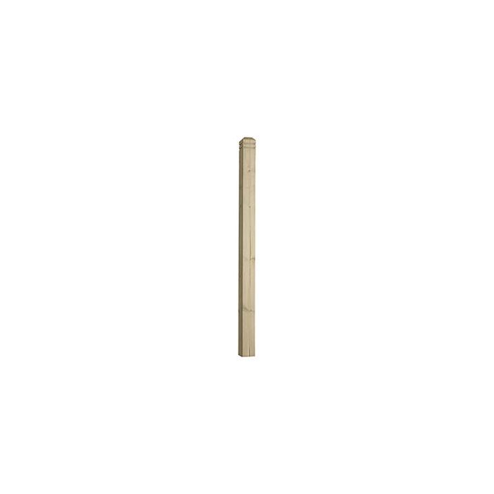 CHESHIRE MOULDINGS | DECKING | NEWEL POST | FULL | CHAMFERED & BEADED | 1250 X 82 X 82 | GREEN main product photo