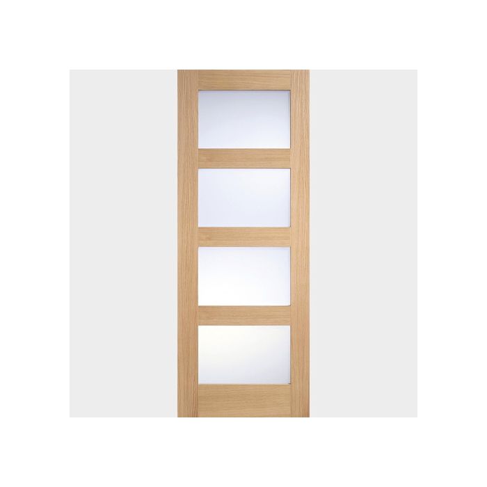 LPD | INTERNAL | SHAKER | GLAZED 4L | FROSTED | PRE-FINISHED | OAK | FSC® main product photo