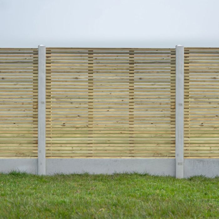NWTT | FENCE PANEL | SLATTED EASED FOUR CORNERS main product photo