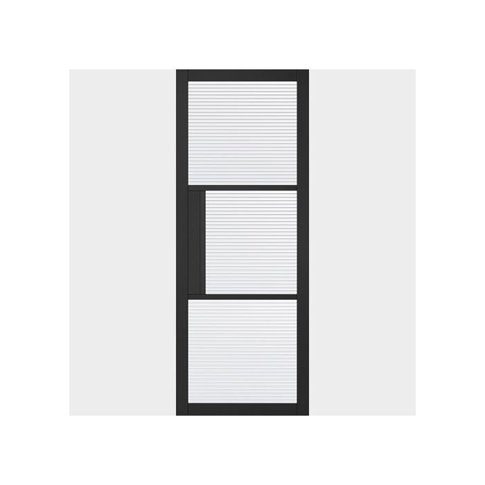 LPD | INTERNAL | TRIBECA | GLAZED 3L | REEDED | PRIMED | BLACK | FSC® main product photo