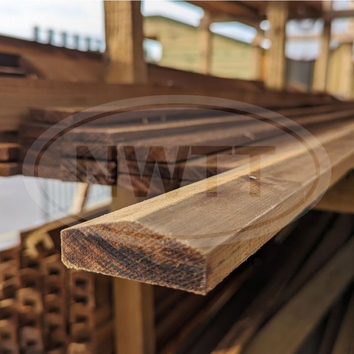 FENCE COMPONENT | ROUGH SAWN | UNGRADED | BRITISH | SOFTWOOD | T/W CAPPING | 47 X 20MM main product photo
