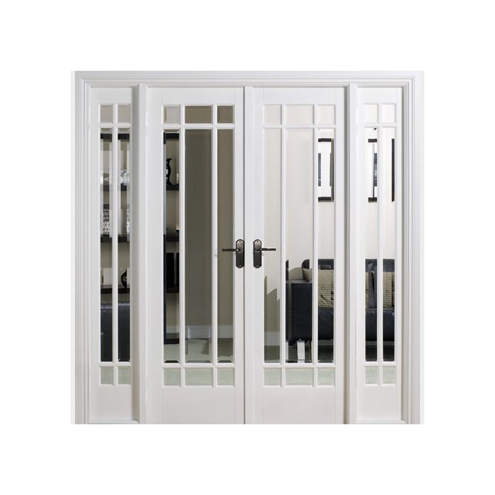 LPD | INTERNAL | MANHATTAN | ROOM DIVIDER | W6 | GLAZED 9L | CLEAR | PRIMED | WHITE | FSC® | 2031 X 1904MM main product photo