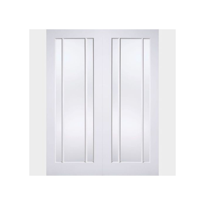 LPD | INTERNAL | LINCOLN | GLAZED 3L PAIRS | CLEAR | PRIMED | WHITE main product photo