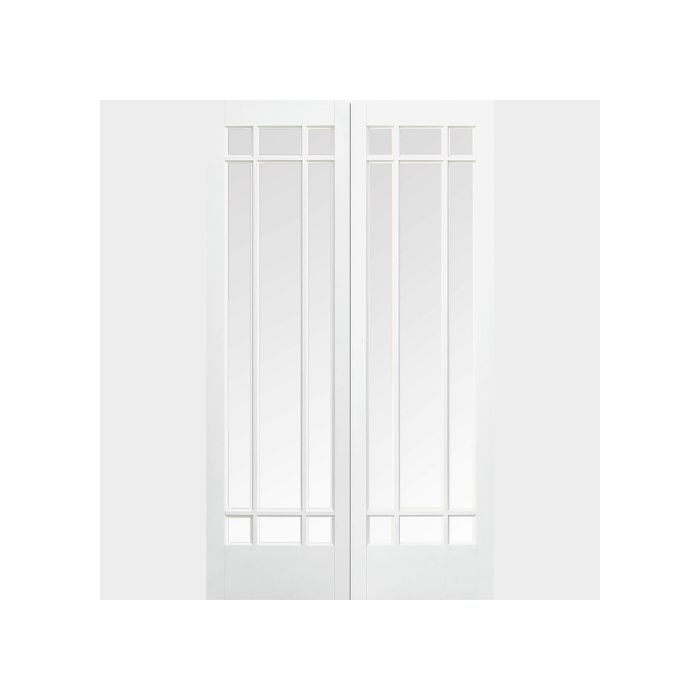 LPD | INTERNAL | MANHATTAN | GLAZED 9L PAIRS | CLEAR | PRIMED | WHITE | FSC® main product photo